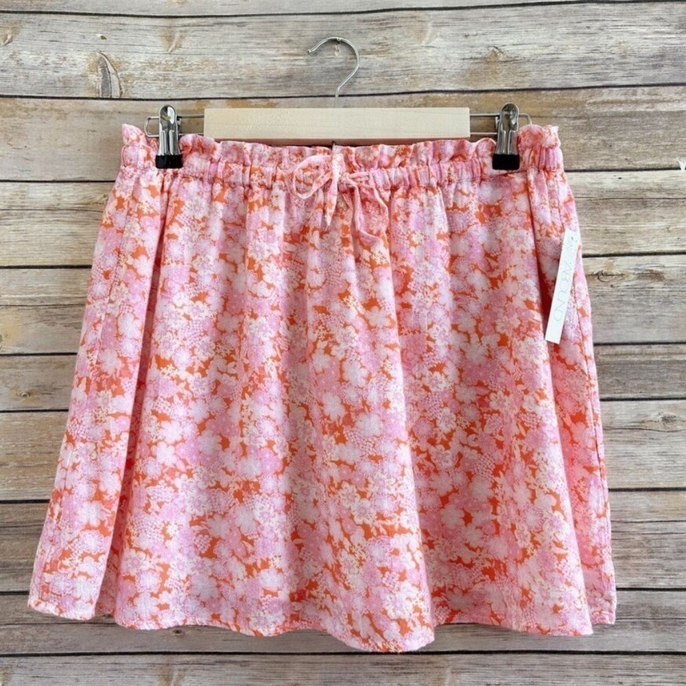 ABOUND floral PaperBag mini Skirts pink SMALL Bohemian boho skirt